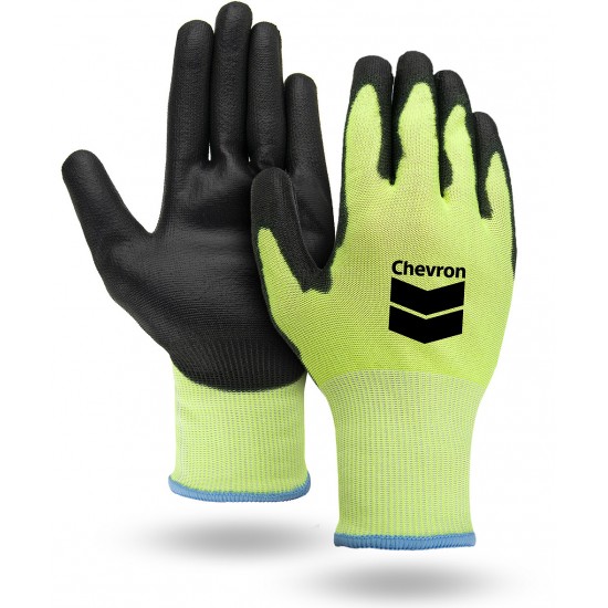 Custom Palm Dipped Cut Resistant Gloves & Logo